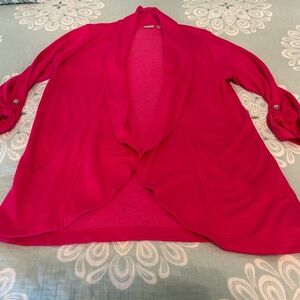 Pink lightweight knit cardigan